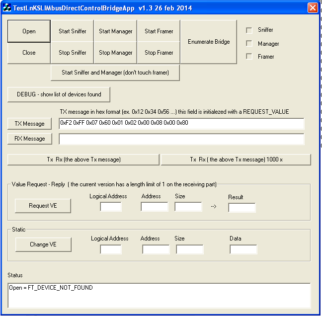 LnK SLIMbus Direct Access Audio Bridge Remote DLL + Test Application