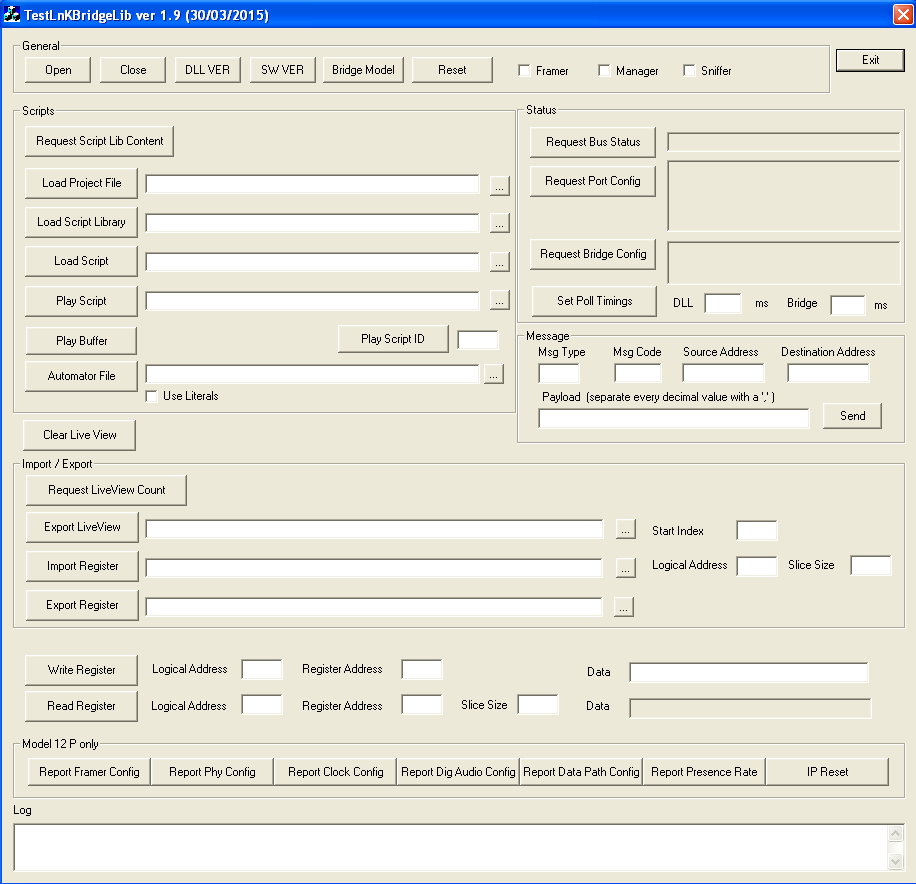 LnK SLIMbus Audio Bridge Remote DLL + Test Application